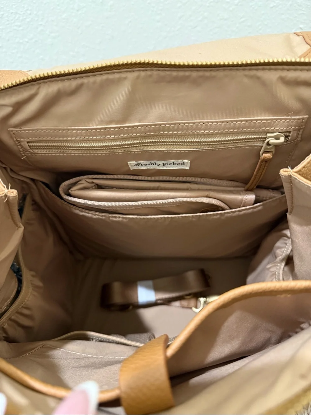 Freshly Picked Butterscotch Backpack Diaper Bag